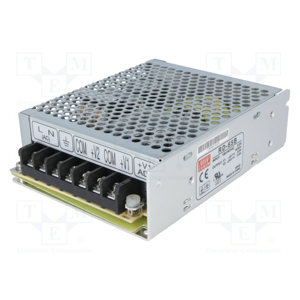 MEAN WELL RD-125B Fuente de alimentación AC-DC Salida dual 5V 24V 10 Amp 5  Amp